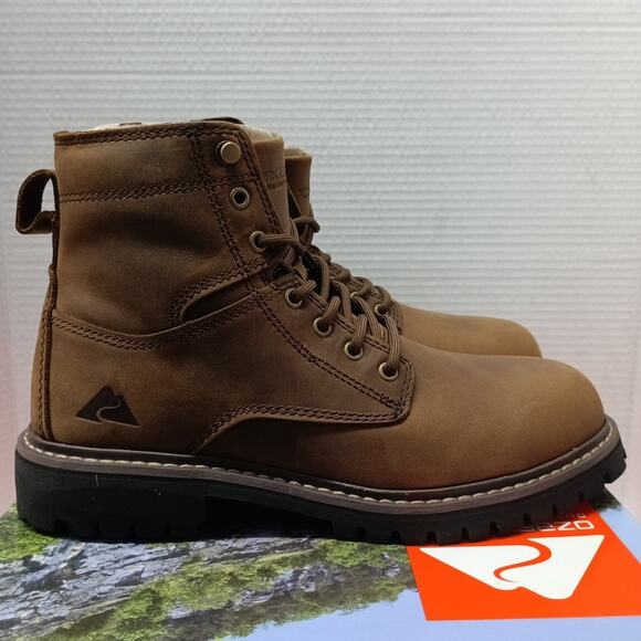 Ozark Trail Men's Range Mountain Hiking Boots Size 7 Brown - Picture 1 of 9